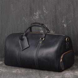 Vintage Crazy Horse Genuine Leather Travel Bag