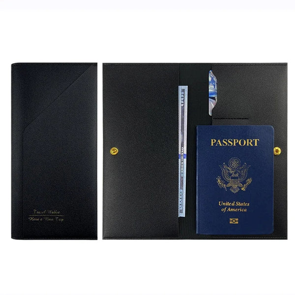 Travel Passport Wallet  Tri-fold Document Organizer