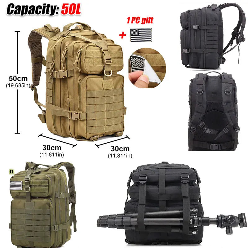 50L Large Capacity Backpack